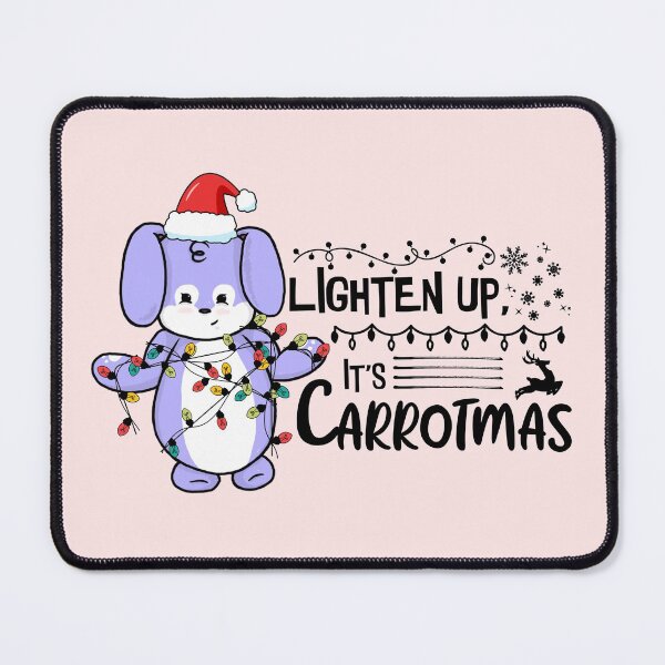 Item preview, Lighten Up, It's Carrotmas | Punny Bunny | Christmas (Blue x White) designed and sold by the-krisney-way.