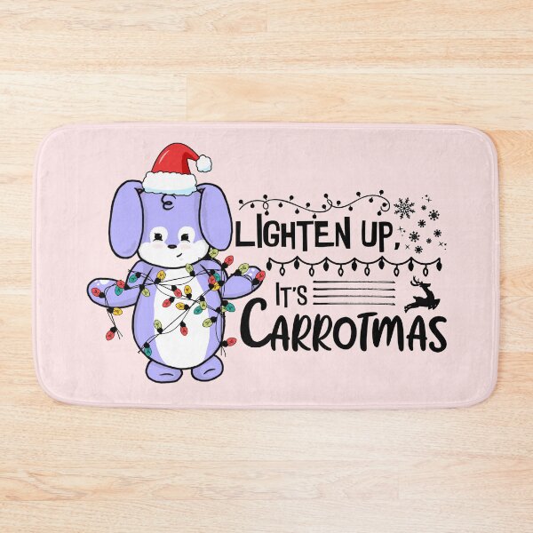 Item preview, Lighten Up, It's Carrotmas | Punny Bunny | Christmas (Blue x White) designed and sold by the-krisney-way.