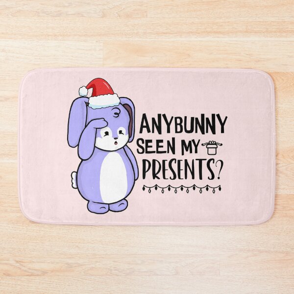 Item preview, Anybunny Seen My Presents? | Punny Bunny | Christmas (Blue x White) designed and sold by the-krisney-way.