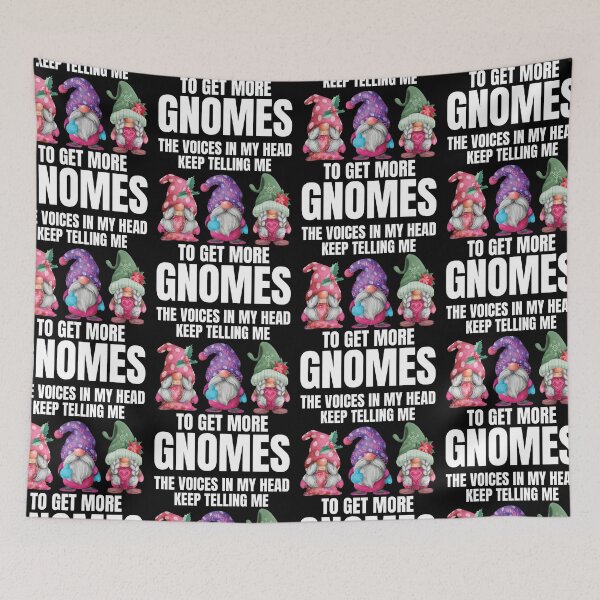 Item preview, The Voices In My Head Keep Telling Me To Get More Gnomes designed and sold by GravitiTees.
