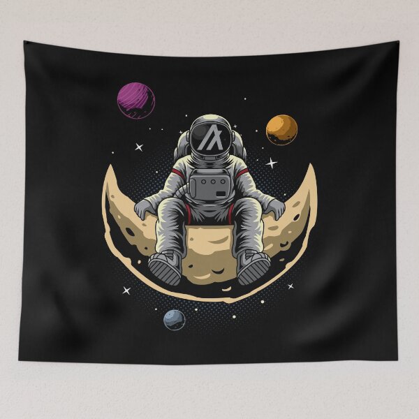 Item preview, Astronaut Algorand ALGO Coin To The Moon Crypto Token Cryptocurrency Blockchain Wallet designed and sold by AriellaGross.