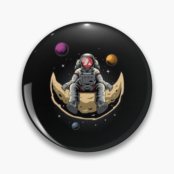 Item preview, Astronaut Avalanche AVAX Coin To The Moon Crypto Token Cryptocurrency Blockchain Wallet designed and sold by AriellaGross.
