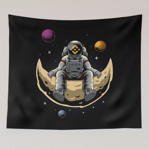 Item preview, Astronaut Binance BNB Coin To The Moon Crypto Token Cryptocurrency Blockchain Wallet designed and sold by AriellaGross.