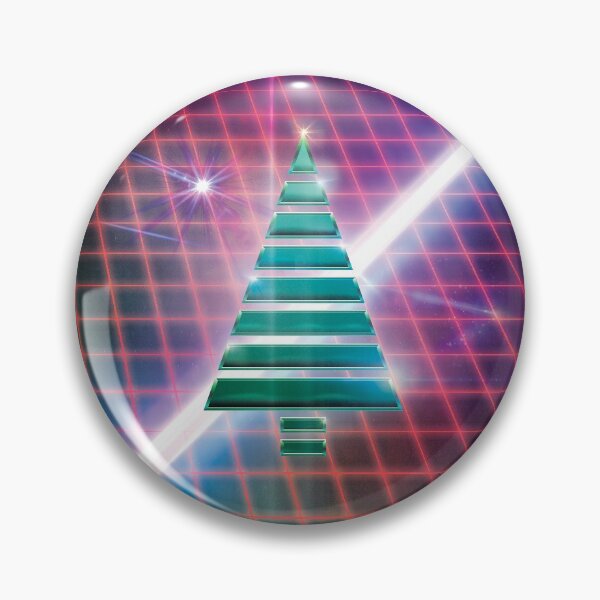 Item preview, SynthWave Xmas Tree designed and sold by KeyboardCommand.