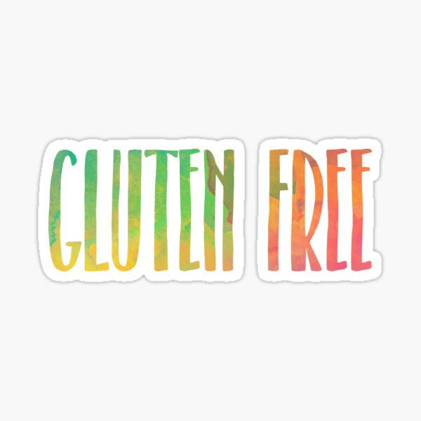 &ldquo;Gluten Free watercolor&rdquo; Sticker for Sale by Wanderlust40 | Redbubble