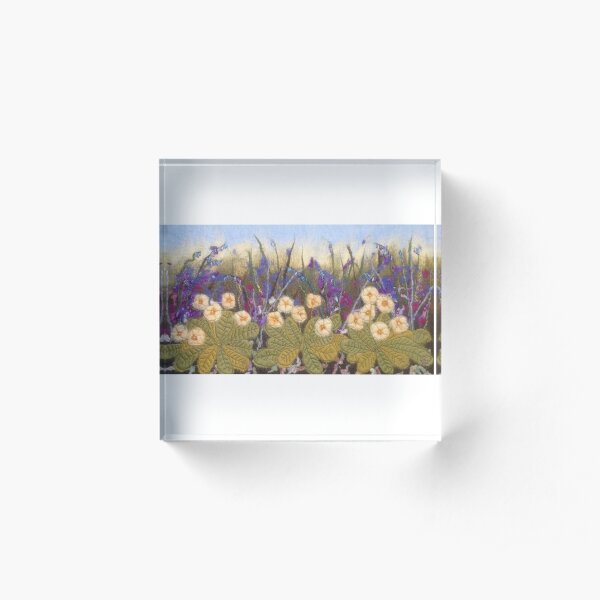 Primroses Acrylic Block