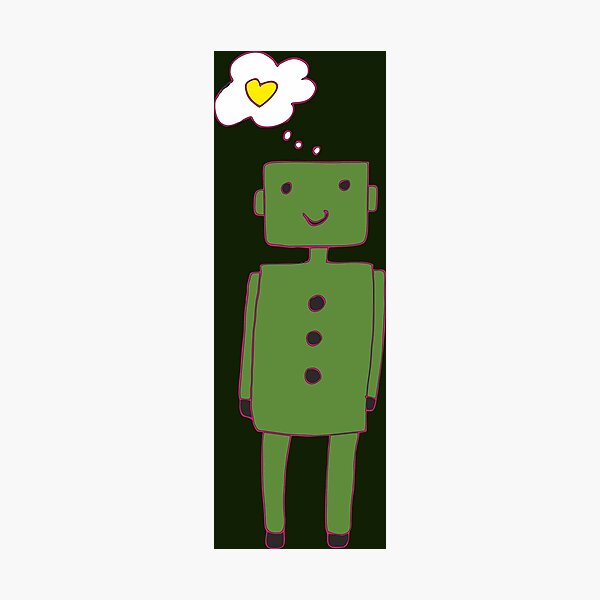 Item preview, robot green funny designed and sold by Veki5.