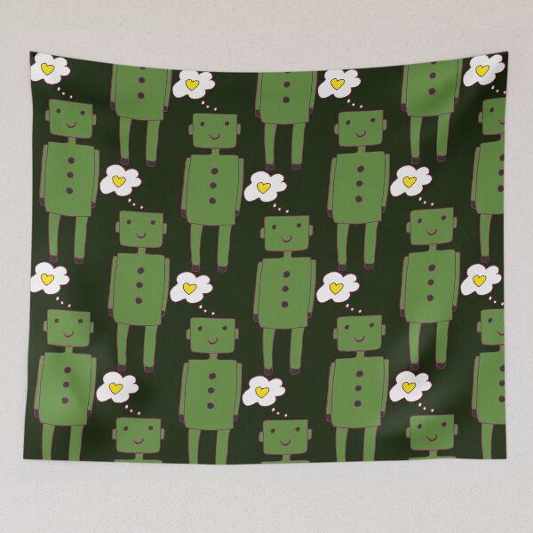 Item preview, robot green funny designed and sold by Veki5.
