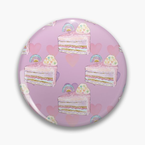 Artikelvorschau, Rainbow Cake Pink Layered Dessert Sweets Hearts entworfen und verkauft von Simplyy  Unique.