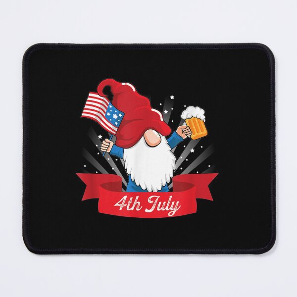 Item preview, Cute 4th of July Gnome with Us Flag and Beer designed and sold by mitchellckz.