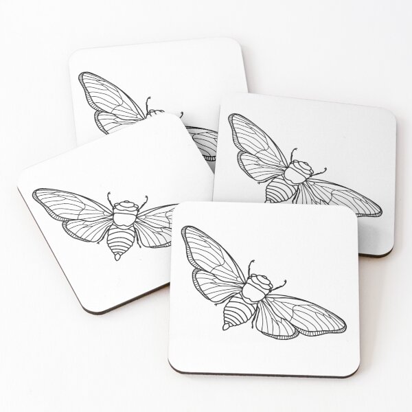 Item preview, Lineart cicada designed and sold by NoreArtShop.