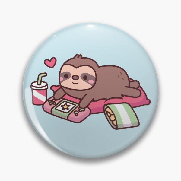 Item preview, Cute Little Sloth Playing Video Games designed and sold by rustydoodle.