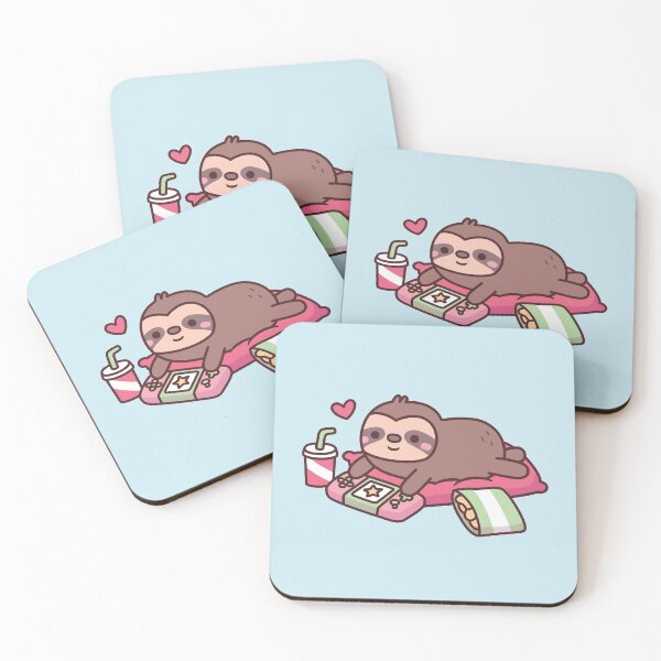 Item preview, Cute Little Sloth Playing Video Games designed and sold by rustydoodle.