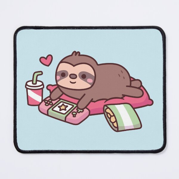 Item preview, Cute Little Sloth Playing Video Games designed and sold by rustydoodle.