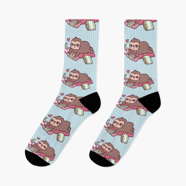 Item preview, Cute Little Sloth Playing Video Games designed and sold by rustydoodle.