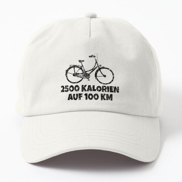 2500 Kalorien auf 100 km Fahrrad Aufkleber Dad Hat