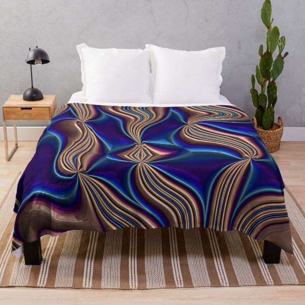 Item preview, Deep Blue and Green Coppery Metallic Swirl designed and sold by SeaChangeDesign.