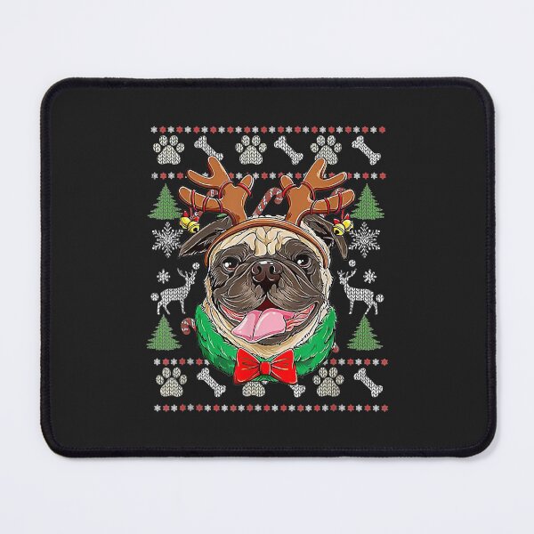 Item preview, Merry Christmas Pug Reindeer Lighting Xmas Ugly Pajama designed and sold by AnitaJGreenspan.