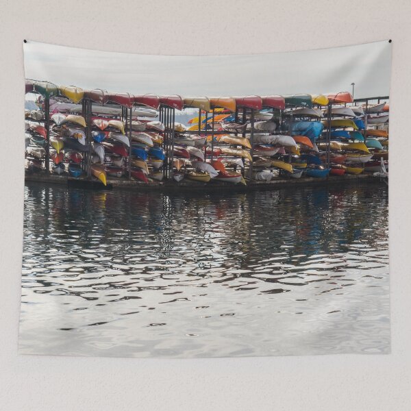 Item preview, Kayaks Still Life - Harbourfront Water Sports Center in Downtown Toronto designed and sold by Georgia Mizuleva.