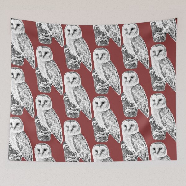 Item preview, European Barn Owl image converted to a drawing designed and sold by Dalyndigital Photography.