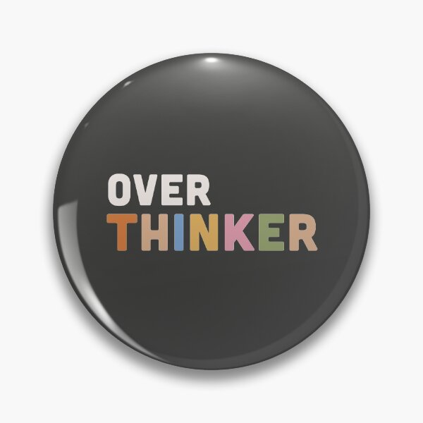Item preview, Over thinker - slogan designed and sold by BlockDashArt.
