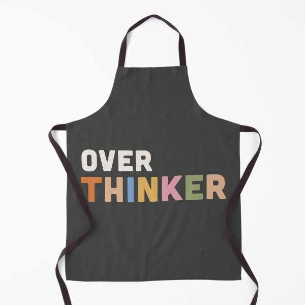 Item preview, Over thinker - slogan designed and sold by BlockDashArt.