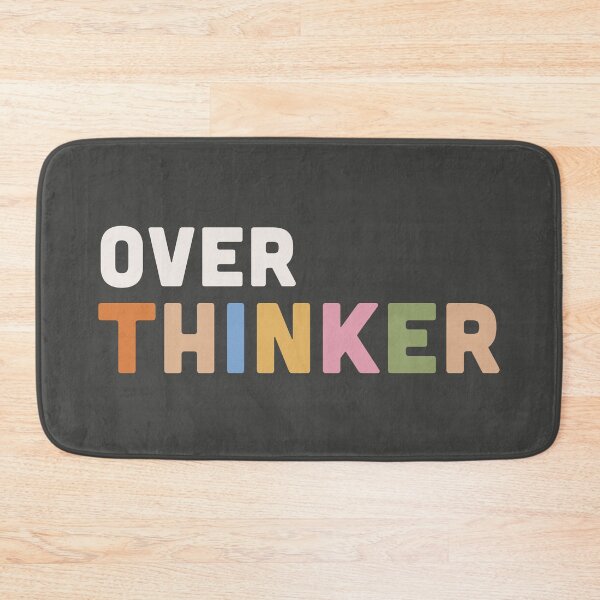 Item preview, Over thinker - slogan designed and sold by BlockDashArt.