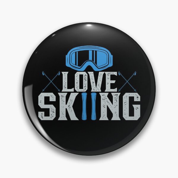 Item preview, I Love Skiing | Cool Winter Extreme Sports Skiing Quote designed and sold by thecooltable.
