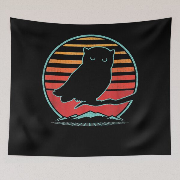 Item preview, Owl Retro Vintage 80s Style Birding Gift Premium designed and sold by MarySaari.
