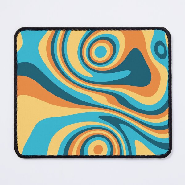 Item preview, Orange and blue marble  designed and sold by Captain Chromatic.