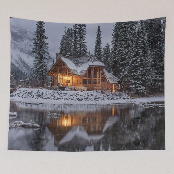 Item preview, Chalet in the snow designed and sold by OrionPhotograph.