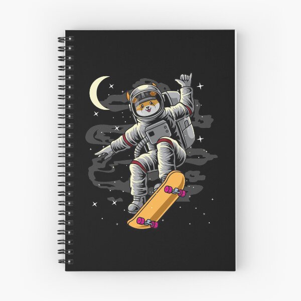 Item preview, Astronauta Skate Floki Inu Coin To The Moon Crypto Token Floki Army Cryptocurrency Blockchain Monedero designed and sold by AriellaGross.