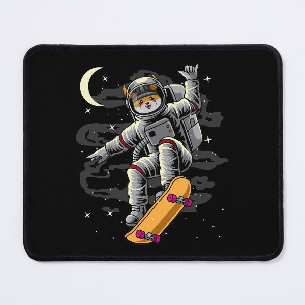 Item preview, Astronaut Skate Floki Inu Coin To The Moon Crypto Token Floki Army Cryptocurrency Blockchain Wallet designed and sold by AriellaGross.