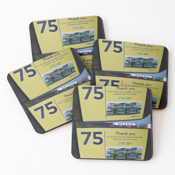 Item preview, First Glasgow Route 75 Best Bus Service 2019 designed and sold by PortPrints.