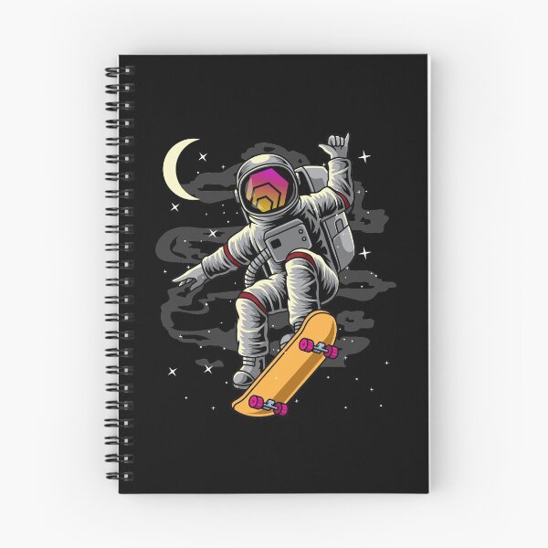 Item preview, Astronaut Skate HEX Coin To The Moon Crypto Token Cryptocurrency Blockchain Wallet designed and sold by AriellaGross.