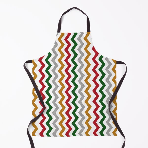Item preview, Zig Zag Stripes Red Green Silver Gold designed and sold by PY Tees.