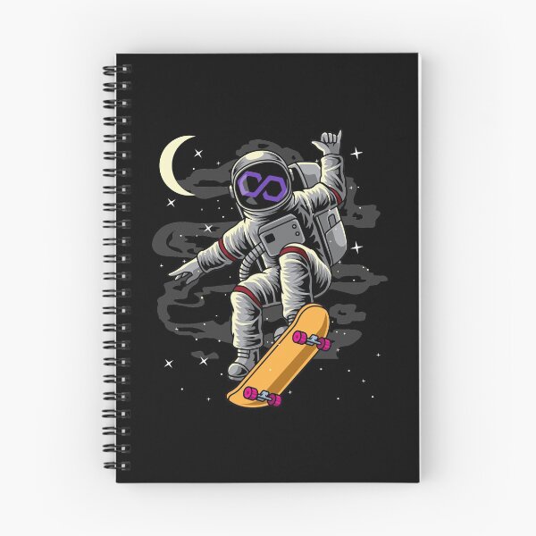 Item preview, Astronaut Skate Polygon Matic Coin To The Moon Crypto Token Cryptocurrency Blockchain Wallet designed and sold by AriellaGross.