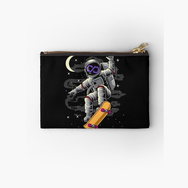 Item preview, Astronaut Skate Polygon Matic Coin To The Moon Crypto Token Cryptocurrency Blockchain Wallet designed and sold by AriellaGross.