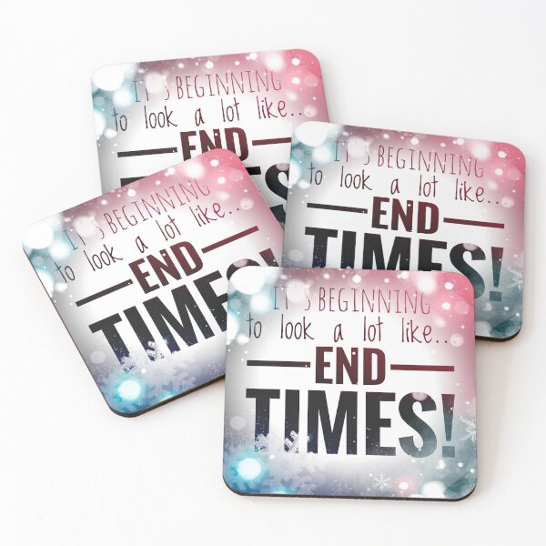 Item preview, It's Beginning to look a lot like End Times novelty humour for 2021  designed and sold by Jenny Meehan Art Prints and Patterns  .