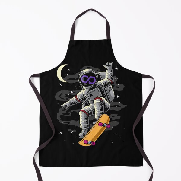 Item preview, Astronaut Skate Polygon Matic Coin To The Moon Crypto Token Cryptocurrency Blockchain Wallet designed and sold by AriellaGross.