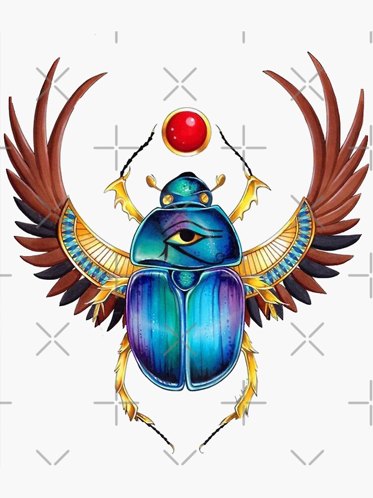 "Ancient Egypt Scarab Beetle, Symbol Of Resurrection. Scarabs Represent ...