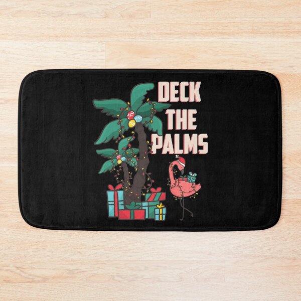 Item preview, Deck The Palms Tropical Flamingo Christmas Palm Tree Lights designed and sold by GraphifyArt.