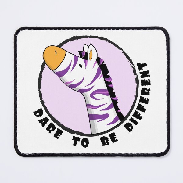 Item preview, Colorful Zebra Dare to Be Different Encourage Print designed and sold by inga-ra.