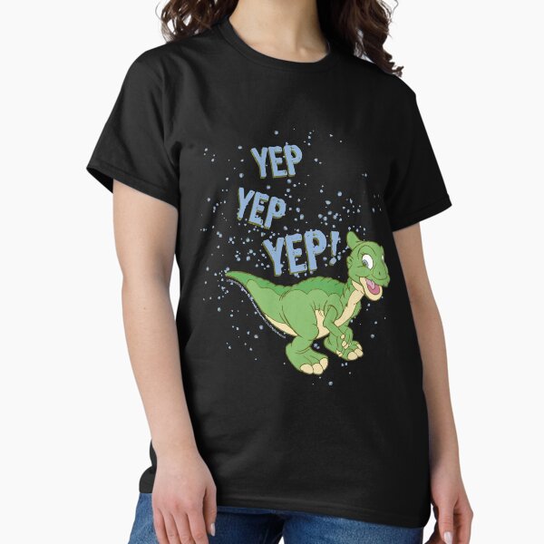 Item preview, Endowed Beauty Dino Cera Good Land Before Time Ducky Yep Yep Yep Sprinkle retro Wave designed and sold by BulldogRodrigue.