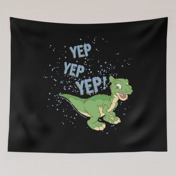 Item preview, Endowed Beauty Dino Cera Good Land Before Time Ducky Yep Yep Yep Sprinkle retro Wave designed and sold by BulldogRodrigue.