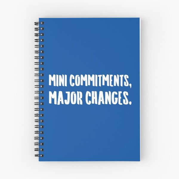 Item preview, Mini Commitments, Major Changes. | Life | Quotes | Royal Blue designed and sold by Wintre2.