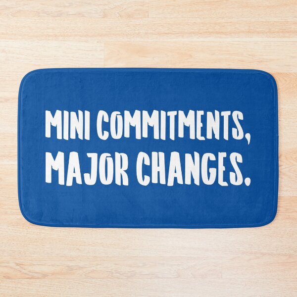 Item preview, Mini Commitments, Major Changes. | Life | Quotes | Royal Blue designed and sold by Wintre2.