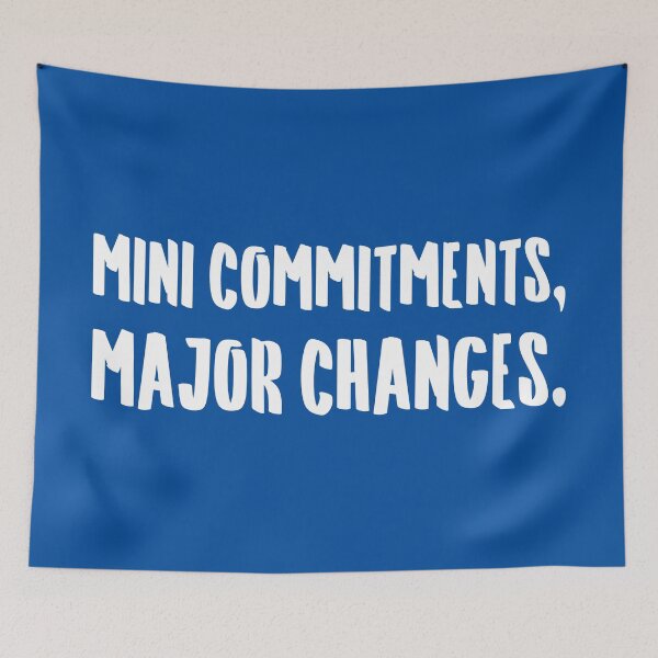 Item preview, Mini Commitments, Major Changes. | Life | Quotes | Royal Blue designed and sold by Wintre2.