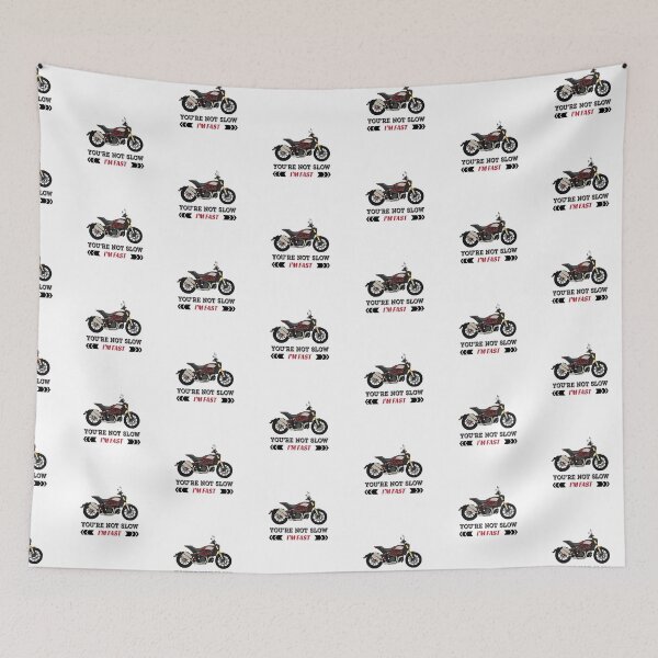 Item preview, Indian FTR 1200 with quote "You're not slow, I'm fast" designed and sold by WiredDesigns.