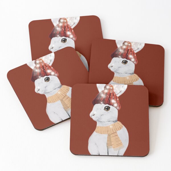 Item preview, Conejito de vacaciones nevado designed and sold by UponRaspberry.